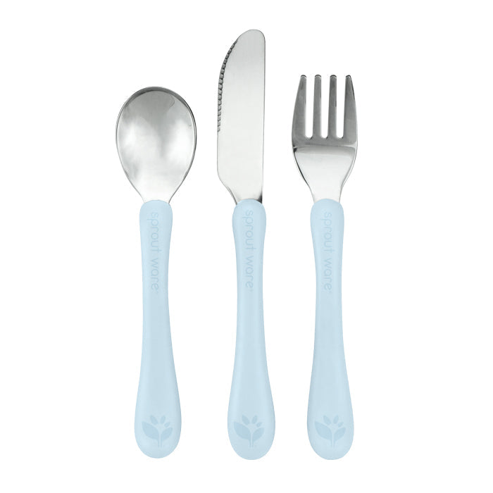 Stainless Steel and Sprout Ware Kids Cutlery Set