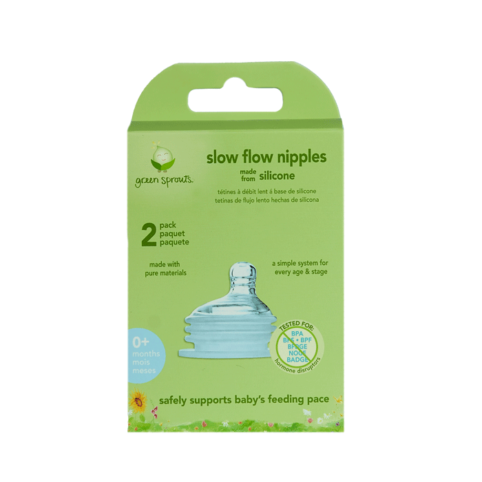Slow Flow Nipples made from Silicone (2 Pack)