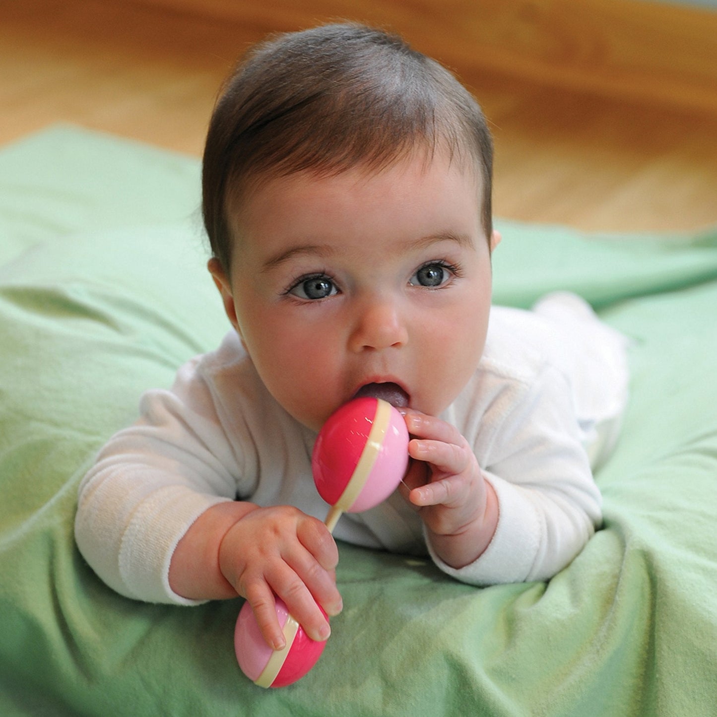 Sprout Ware Dumbbell Rattle made from Plants