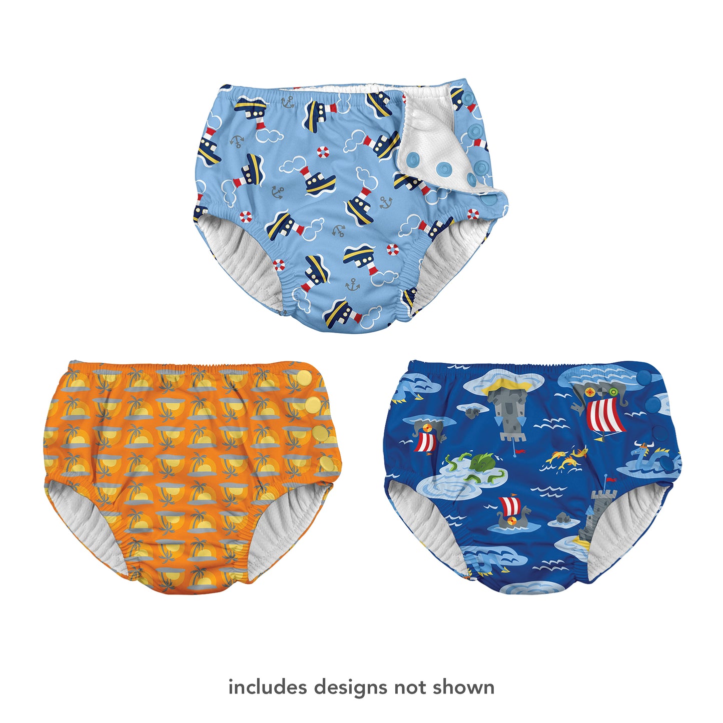 Assorted Boy Prints Snap Swim Diaper - Past Season (Legacy)