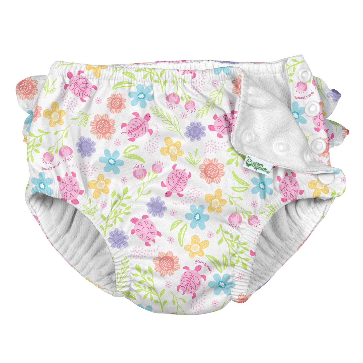 Eco Snap Ruffled Swim Diaper - Legacy