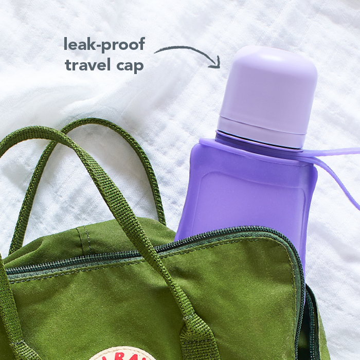 Sprout Ware Sip & Straw Pocket made from Silicone and Plants (8 oz.)