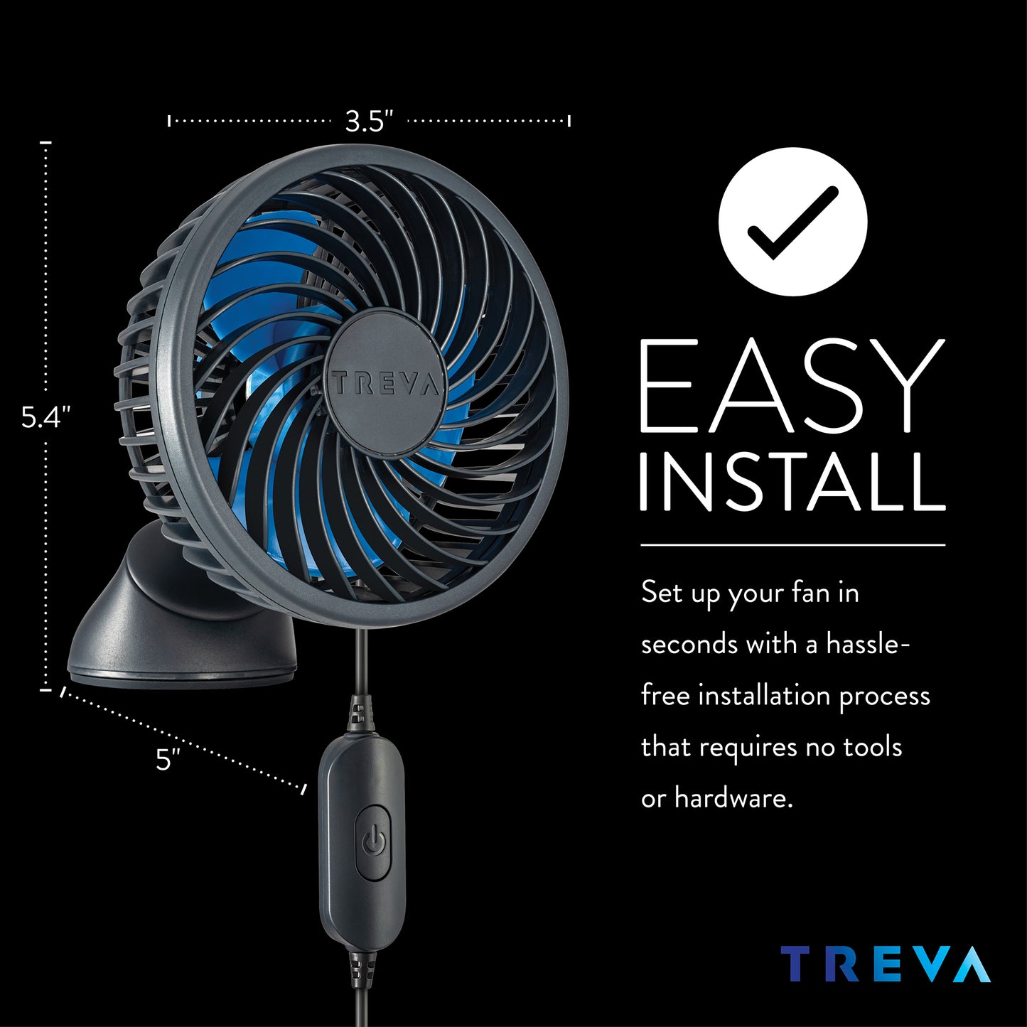 3.5" SUCTION CUP FAN