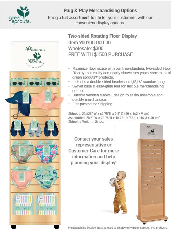 Two-sided Rotating Floor Display