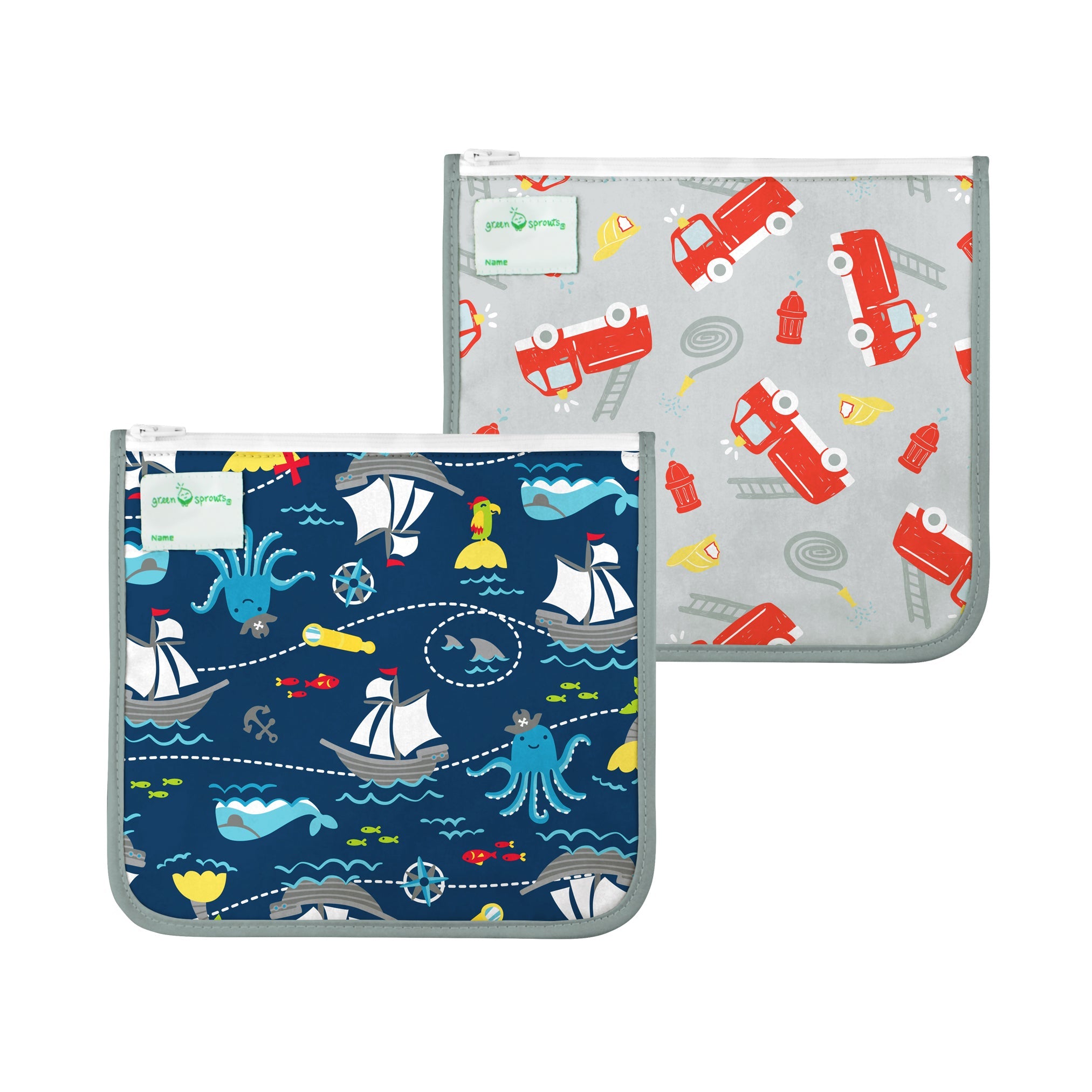 O2c Color Pack Insulated Reusable Sandwich Bags | 2-Pack | Green Sproutså¨ Retailers ...