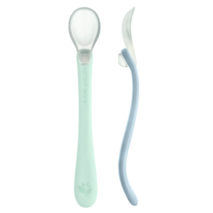 Silicone and Sprout Ware First Food Spoons (2 pack)