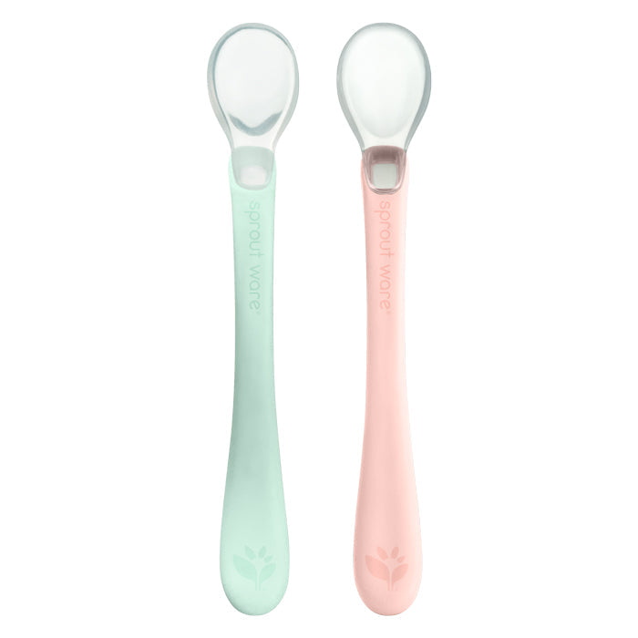 Silicone and Sprout Ware First Food Spoons (2 pack)