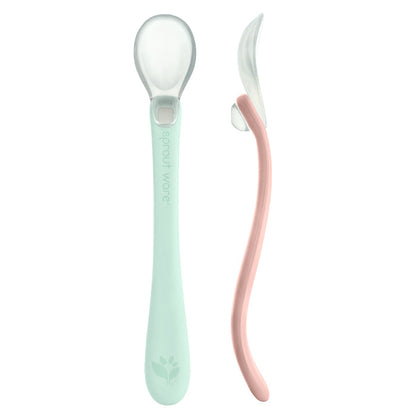 Silicone and Sprout Ware First Food Spoons (2 pack)