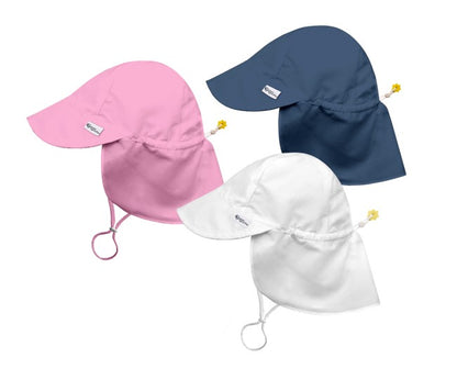 Eco Flap Hat - Navy/Light Pink/White Bundle
