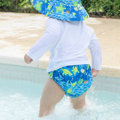 Assorted Boy Prints Eco Snap Swim Diaper with Gussets - Past Season