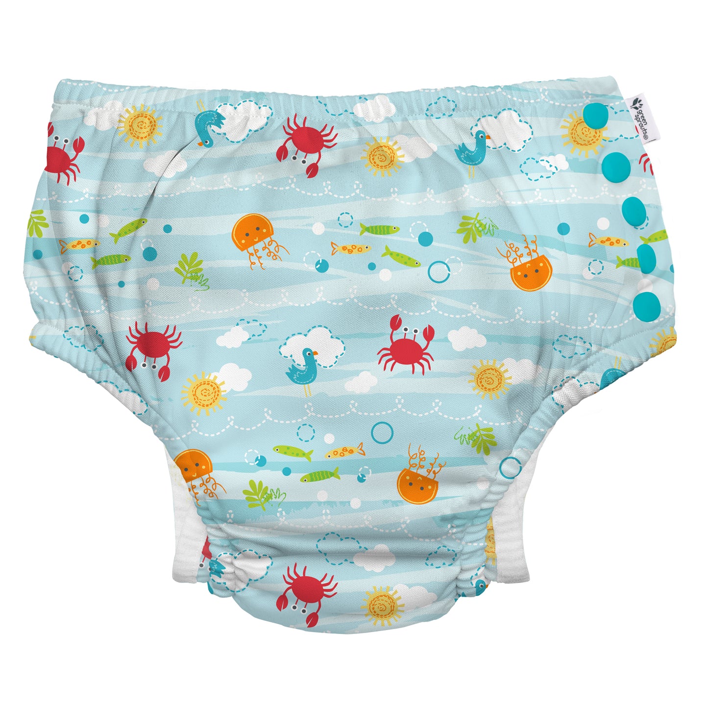 Eco Snap Swim Diaper with Gusset (Past Season Prints)