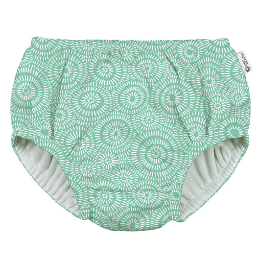 Eco Pull-Up Swim Diaper - Prints - Mint Sand dollar