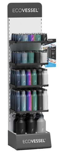 Stainless Steel 5-Shelf Floor Display