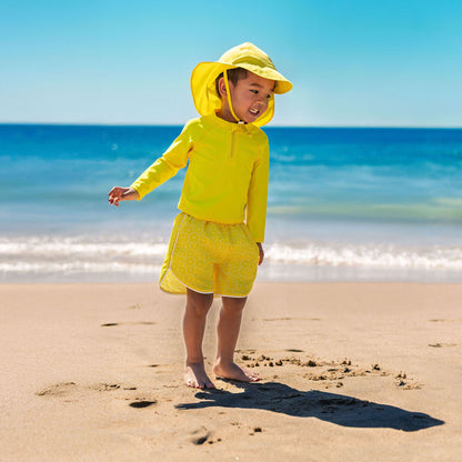 Eco Board Shorts with Built-In Diaper - Swim Safety