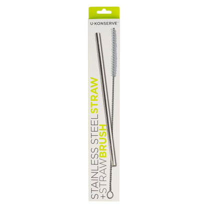 Stainless Steel Straw + Straw Brush