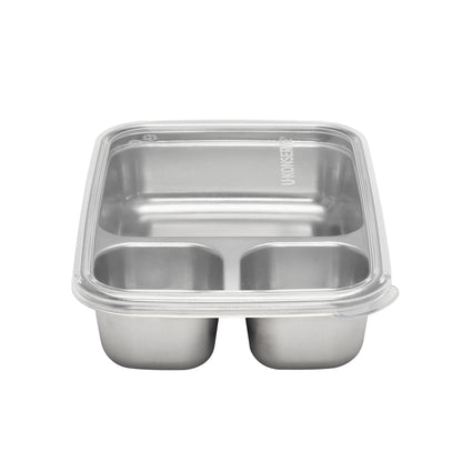 Divided Rectangle Container - 24 oz (3 compartment)