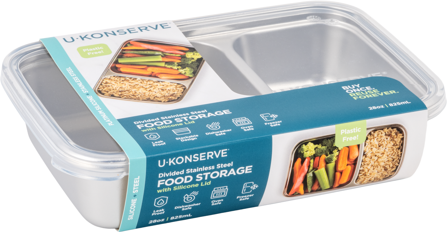 Divided Rectangle - 28 oz (2 compartment)