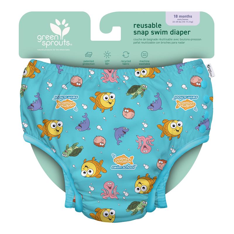 Goldfish Swim School Custom Eco Snap Swim Diaper 2025