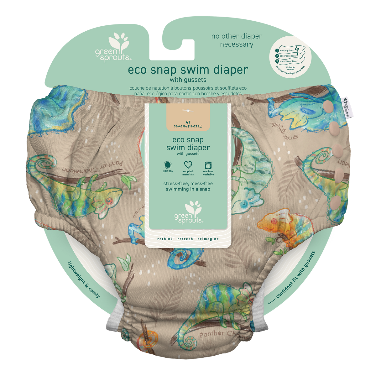 Eco Snap Swim Diaper with Gussets | i playå¨ by green sproutså¨ – O2C ...