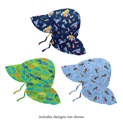 Assorted Sun Protection Hat - Legacy Prints - Flap & Brim